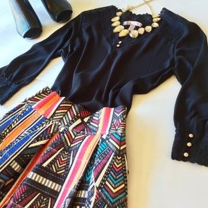 My favorite Bright Patterned Circle skirt!